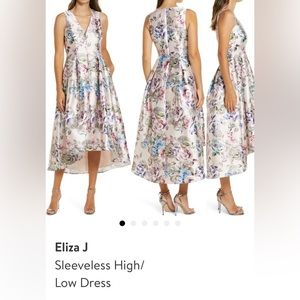 𝅺eliza J multi blush floral dress. Size 6.